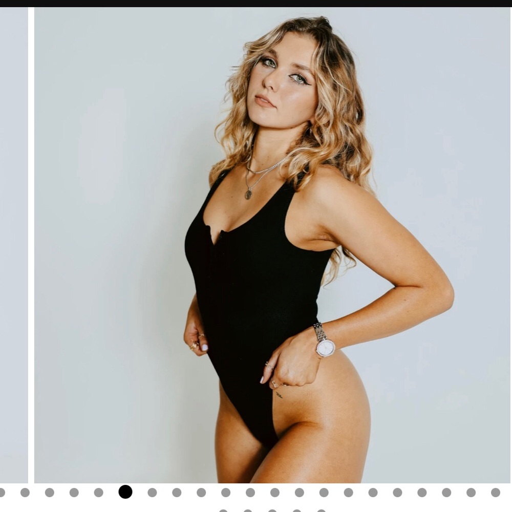 NWT Black medium brami bodysuit